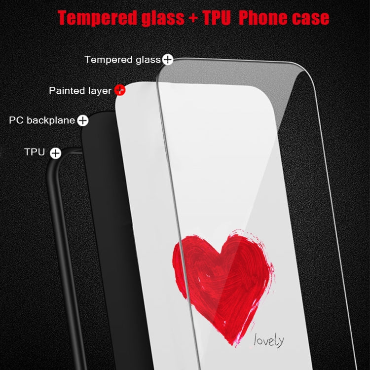 Colorful Painted Glass Phone Case, For iPhone XS Max