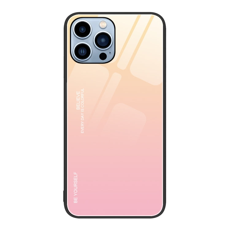 Gradient Color Glass Case, For iPhone 13 Pro, For iPhone 13, For iPhone 14 Plus