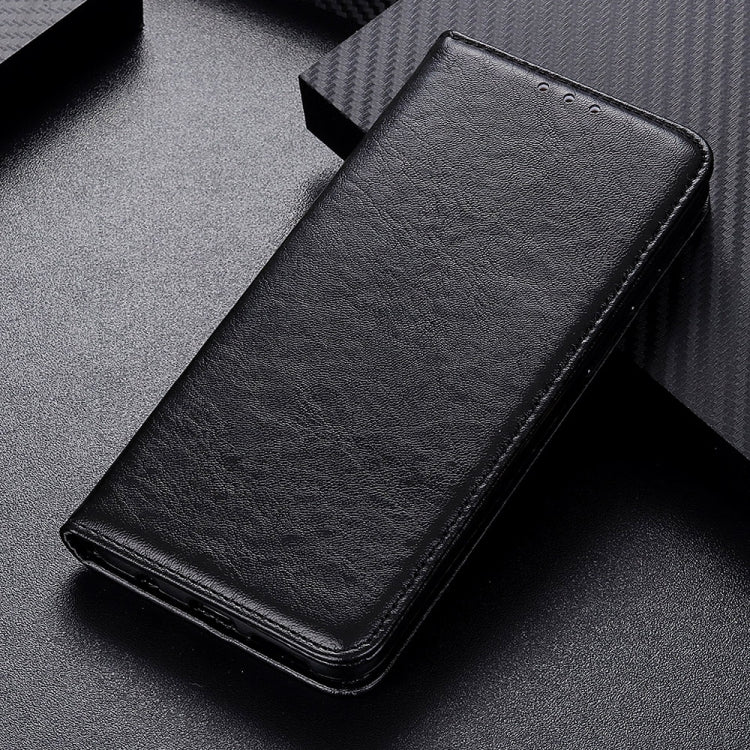 Magnetic Suction Crazy Horse Pattern PU Left and Right Open with Bracket and Card Slot and Wallet, For iPhone SE 2022 / SE 2020