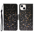 3D Colored Drawing Flip Leather Phone Case, For iPhone 14 Plus