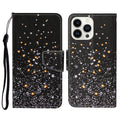3D Colored Drawing Flip Leather Phone Case, For iPhone 14 Pro Max