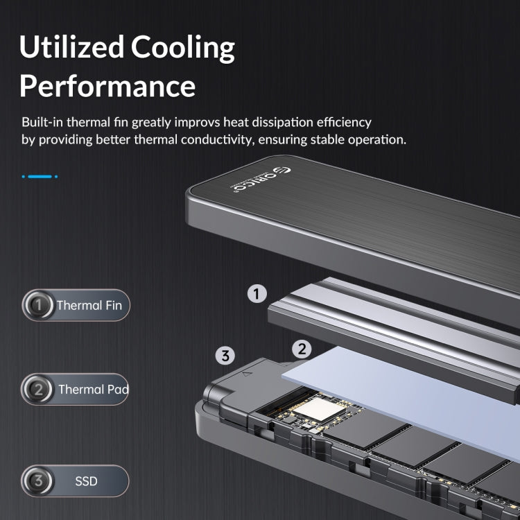 ORICO HM2-G2-BK M.2 NVMe SSD Enclosure, HM2-G2-BK