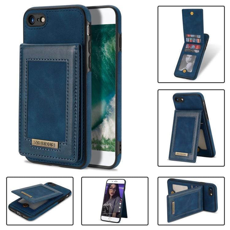 N.BEKUS Vertical Flip Card Slot RFID Phone Case, For iPhone SE 2022 / SE 2022 / 8 / 7, For iPhone 8 Plus / 7 Plus, For iPhone 11 Pro Max, For iPhone 11 Pro