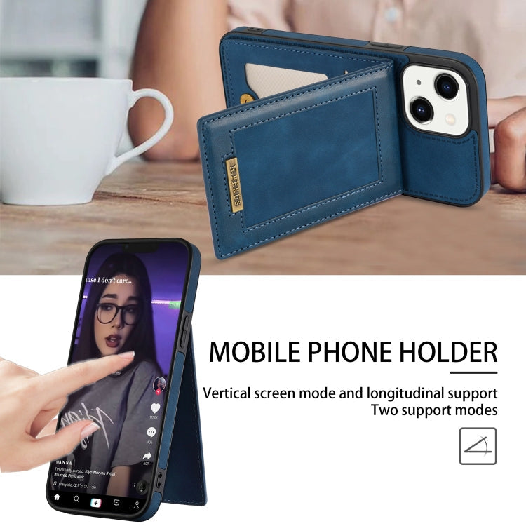 N.BEKUS Vertical Flip Card Slot RFID Phone Case, For iPhone 14 Plus, For iPhone 14 Pro, For iPhone 14 Pro Max, For iPhone 11