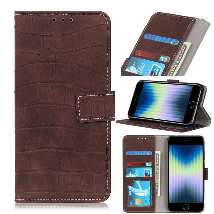 Crocodile Texture Horizontal Flip Leather Case with Holder & Card Slots & Wallet, For iPhone SE 2022 / SE 2020, For Galaxy A51 5G, For Galaxy A71 5G