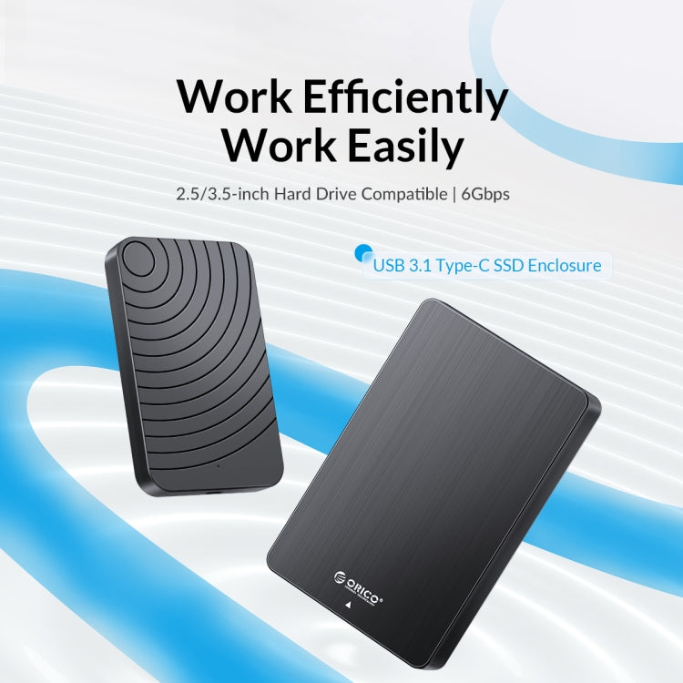 ORICO HM35C3 3.5 inch USB3.1 Gen1 Type-C Hard Drive Enclosure, EU Plug, US Plug, UK Plug, AU Plug
