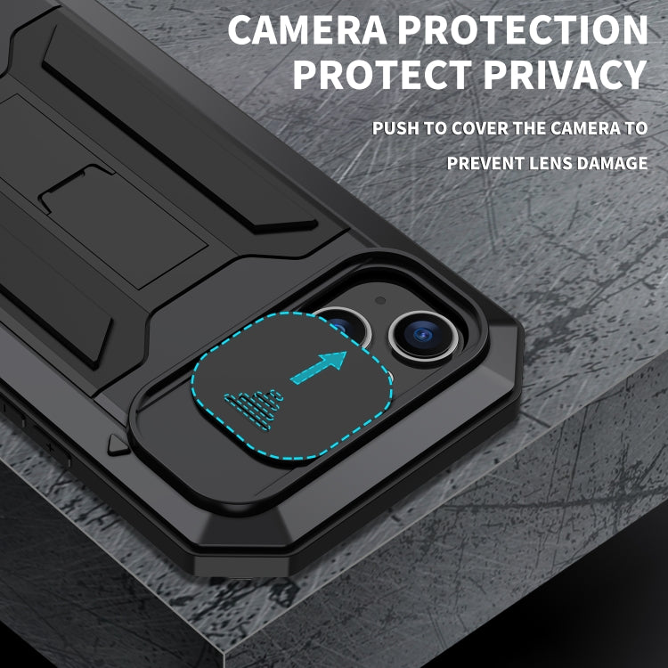 For iPhone 14 R-JUST Shockproof Life Waterproof Dust-proof Case (Black)