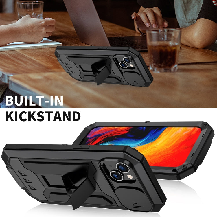 For iPhone 14 R-JUST Shockproof Life Waterproof Dust-proof Case (Black)