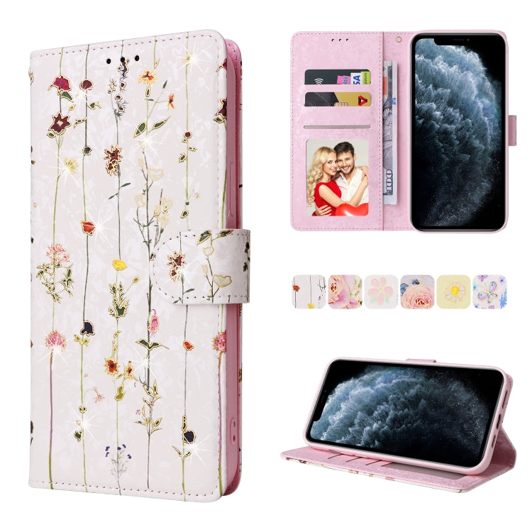 Bronzing Painting RFID Leather Case, For iPhone 11 Pro, For iPhone 11 Pro Max, For iPhone XS Max, For iPhone XR