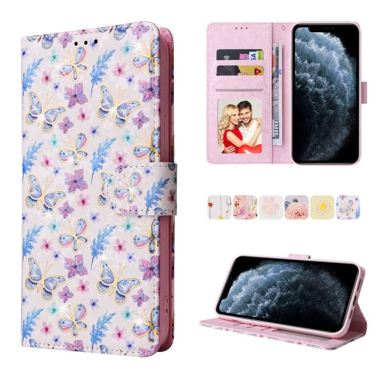 Bronzing Painting RFID Leather Case, For iPhone 11 Pro, For iPhone 11 Pro Max, For iPhone XS Max, For iPhone XR