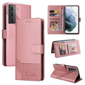 GQUTROBE Skin Feel Magnetic Leather Phone Case, For Samsung Galaxy S21 5G, For Samsung Galaxy S21+ 5G, For Samsung Galaxy S21 Ultra 5G, For Samsung Galaxy S21 FE 5G, For Samsung Galaxy S22 5G