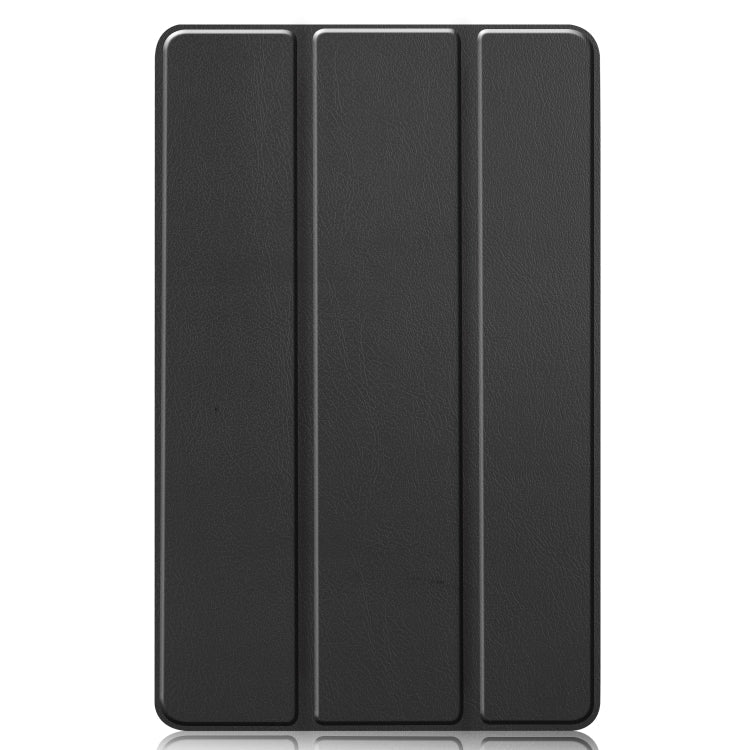 Custer Pattern Pure Color Horizontal Flip Leather Case with Three-folding Holder, For Galaxy Tab S6 Lite 10.4 inch, For Lenovo M10 Plus TB-X606F