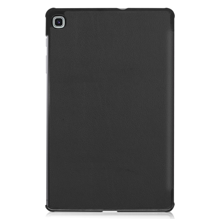 Custer Pattern Pure Color Horizontal Flip Leather Case with Three-folding Holder, For Galaxy Tab S6 Lite 10.4 inch, For Lenovo M10 Plus TB-X606F