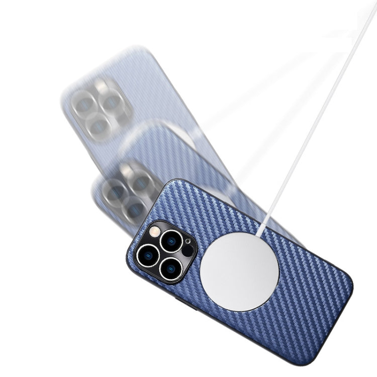 Carbon Fiber Texture MagSafe Magnetic Phone Case, For iPhone 14, For iPhone 14 Plus, For iPhone 14 Pro, For iPhone 14 Pro Max, For iPhone 13