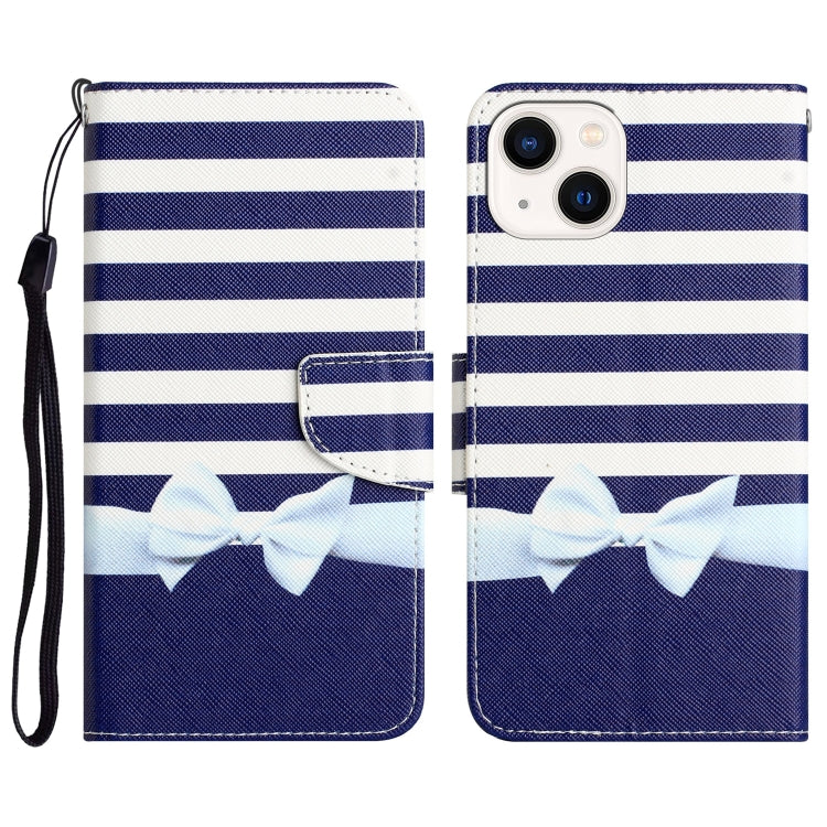 Colored Drawing Leather Phone Case, For iPhone 14 Plus