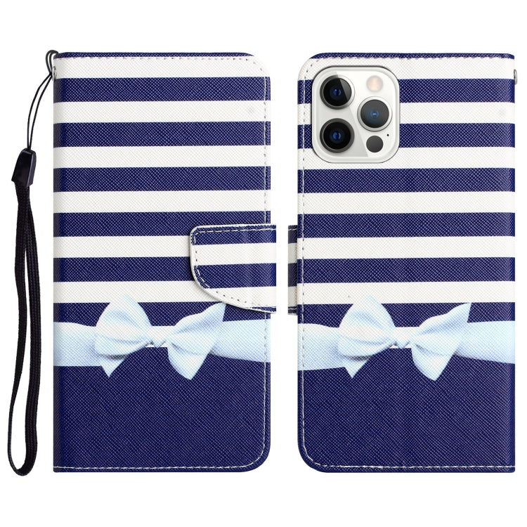 Colored Drawing Leather Phone Case, For iPhone 14 Pro Max