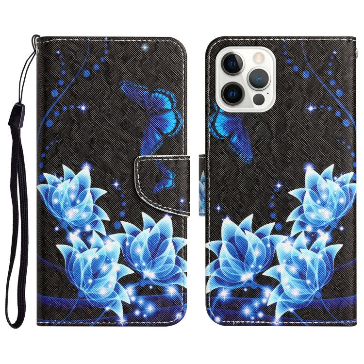 Colored Drawing Leather Phone Case, For iPhone 14 Pro Max