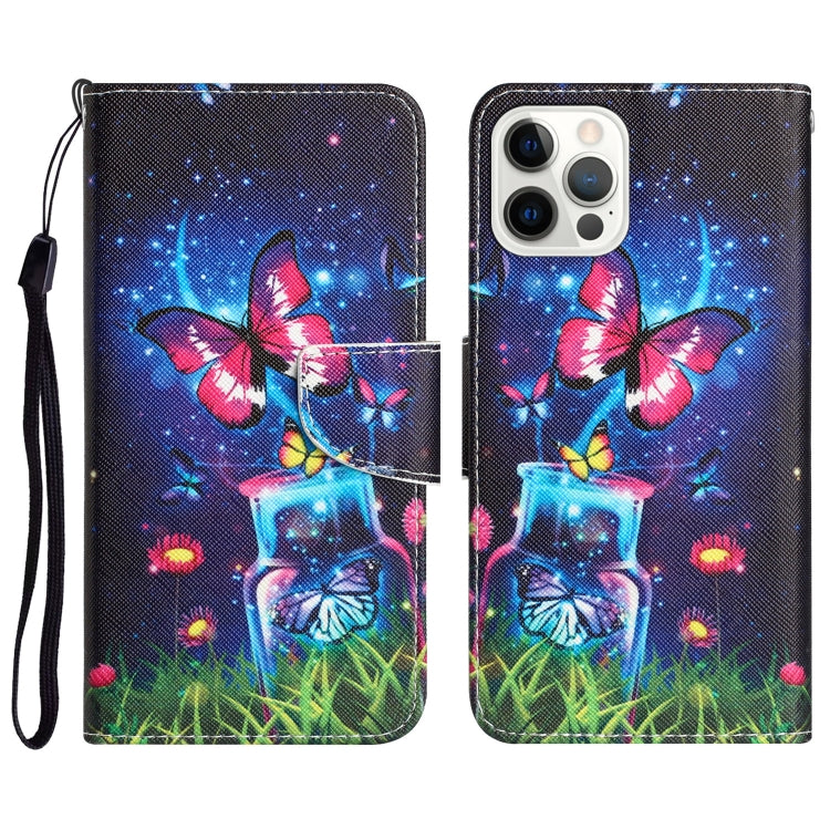 Colored Drawing Leather Phone Case, For iPhone 13 Pro Max