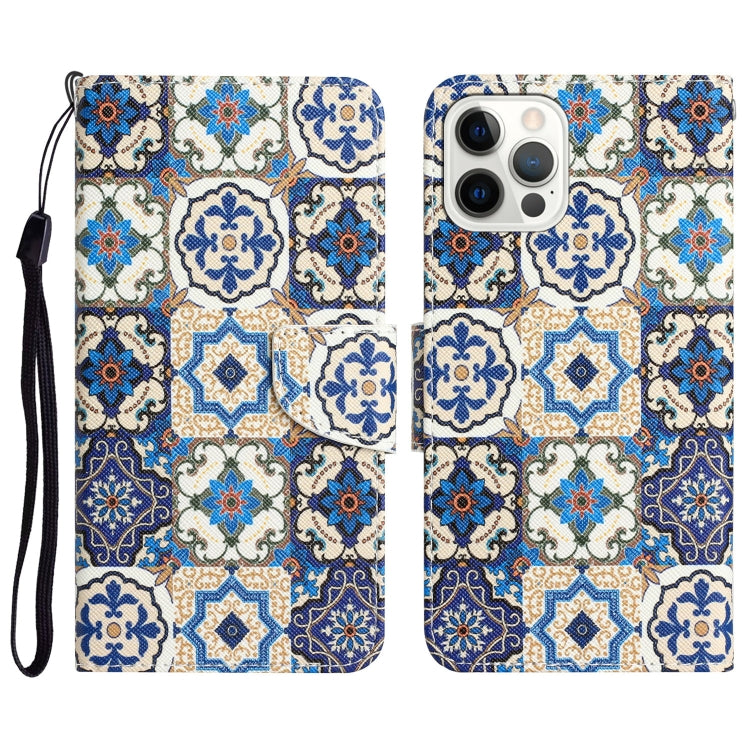 Colored Drawing Leather Phone Case, For iPhone 12 / 12 Pro
