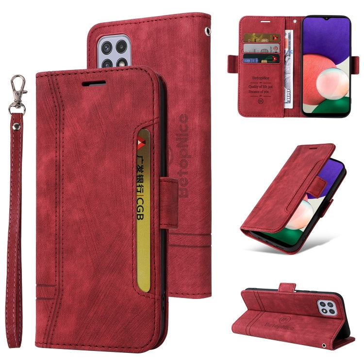 BETOPNICE Dual-side Buckle Leather Phone Case, For Samsung Galaxy A22 5G, For Samsung Galaxy S21 5G