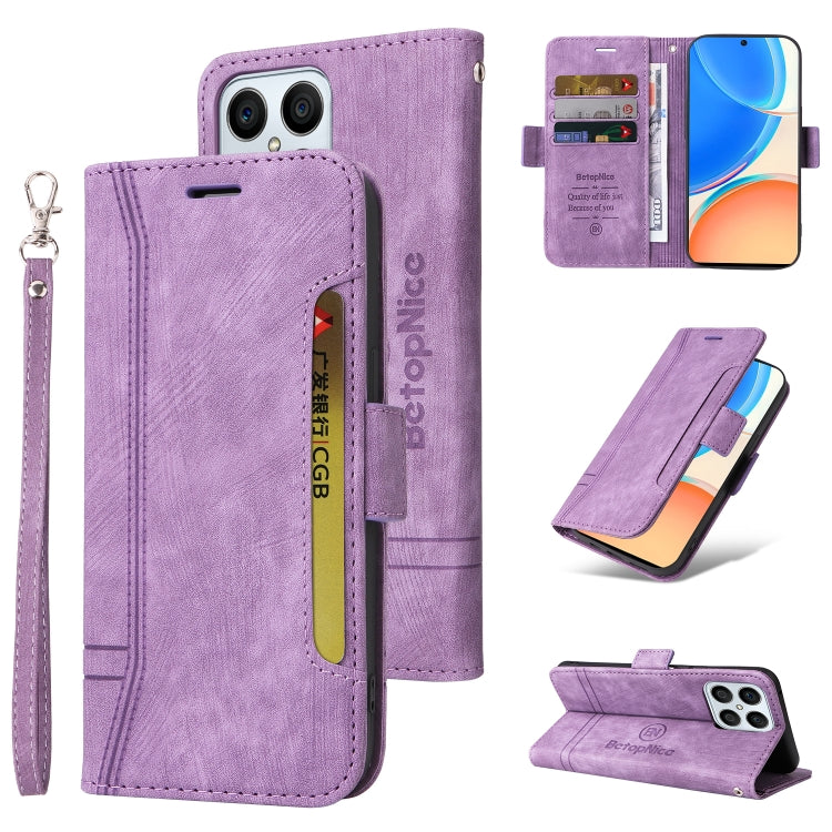 BETOPNICE Dual-side Buckle Leather Phone Case, For Huawei nova 8i, For Motorola Moto G52 / G82, For Honor X8, For Honor X7