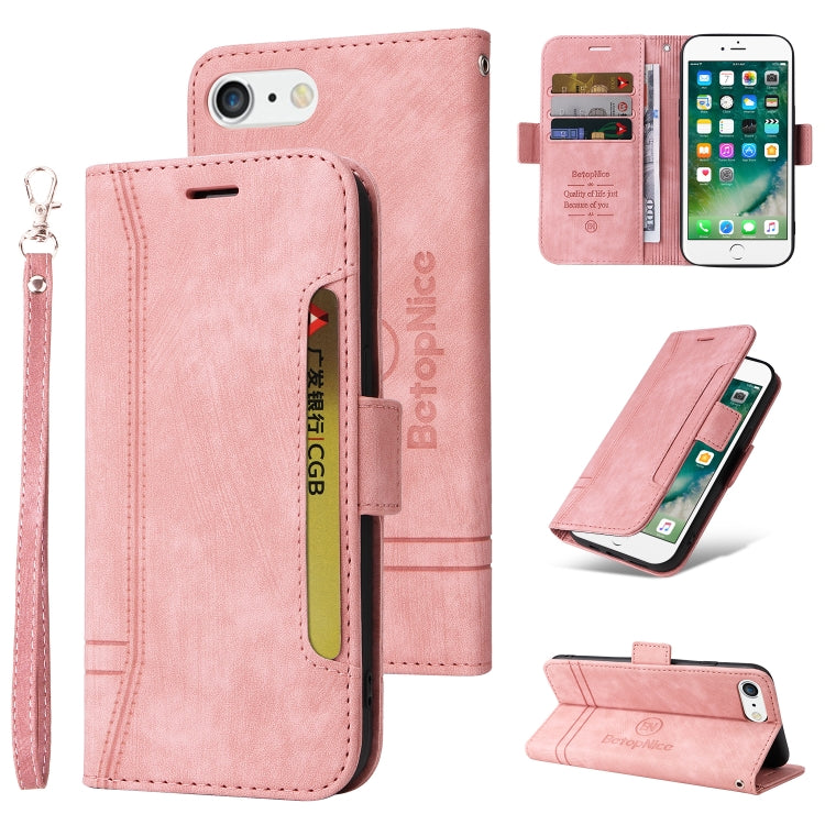 BETOPNICE Dual-side Buckle Leather Phone Case, For iPhone XS Max, For iPhone SE 2022 / SE 2020 / 7 / 8, For iPhone 7 Plus / 8 Plus