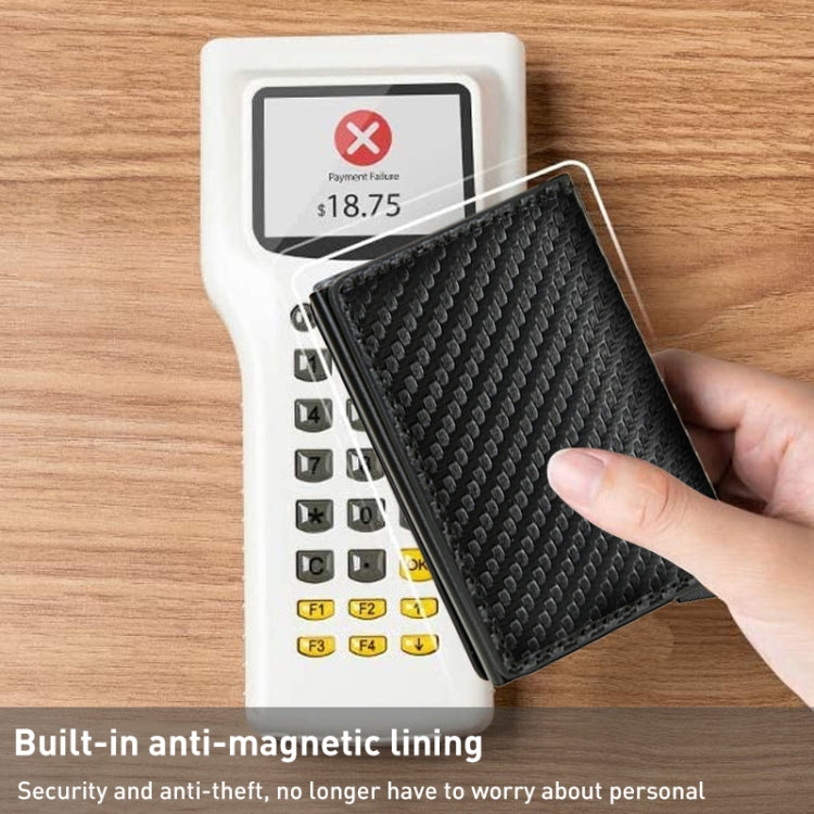 C1804H1 RFID Carbon Fiber Wallet For Men(Bronzed Carbon Fiber)