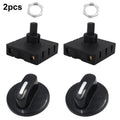 4 Gear 3 Speed Rotary Switch Fan Heater Speed Selector, Type A 2 Pair, Type B 2 Pair