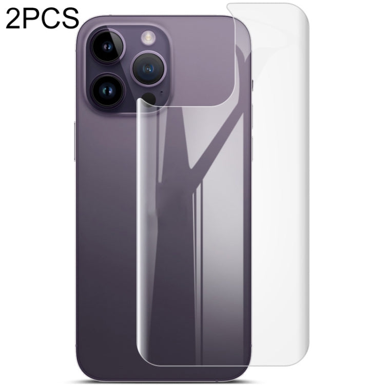 For iPhone 14 Pro Max 2pcs imak Curved Hydrogel Film Pnone Back Protector