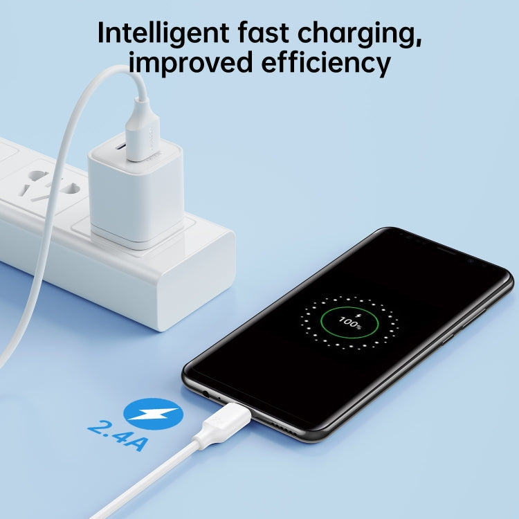 JOYROOM S-UM018A9 2.4A USB to Micro USB Fast Charging Data Cable, 1m