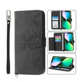 Skin-feel Flowers Embossed Wallet Leather Phone Case, For iPhone 11 Pro, For iPhone 11, For iPhone XS Max, For iPhone XS / X