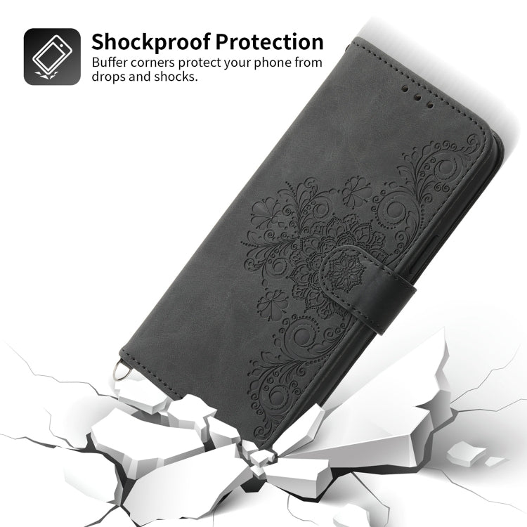 Skin-feel Flowers Embossed Wallet Leather Phone Case, For iPhone XR, For iPhone SE 2022 / SE 2020 / 8 / 7, For iPhone 8 Plus / 7 Plus