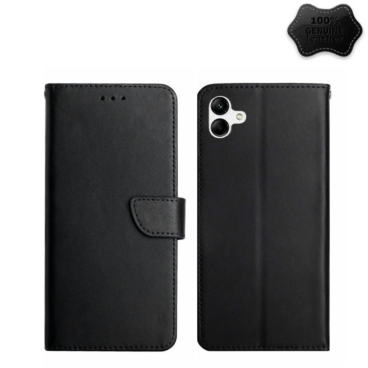 Genuine Leather Fingerprint-proof Flip Phone Case, For Samsung Galaxy A04 4G, For Samsung Galaxy A04s, For Samsung Galaxy A23 5G JP Version, For Samsung Galaxy A23e/A23s, For Sony Xperia 5 IV, For vivo X80 Lite/V25 5G, For Honor 70 Pro/70 Pro+...