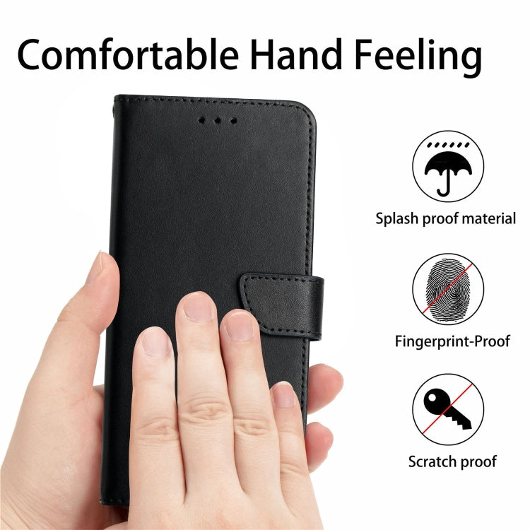 Genuine Leather Fingerprint-proof Flip Phone Case, For Samsung Galaxy A04 4G, For Samsung Galaxy A04s, For Samsung Galaxy A23 5G JP Version, For Samsung Galaxy A23e/A23s, For Sony Xperia 5 IV, For vivo X80 Lite/V25 5G, For Honor 70 Pro/70 Pro+...