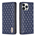 Diamond Lattice Magnetic Leather Flip Phone Case, For iPhone 13 Pro Max, For iPhone 13 Pro, For iPhone 13, For iPhone 12 Pro Max
