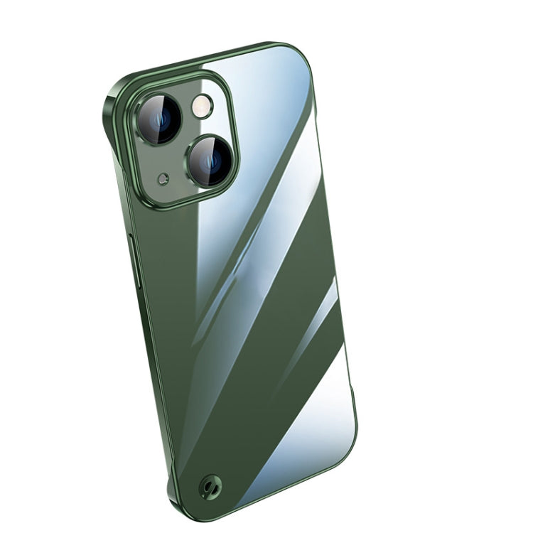 Electroplating Frameless Clear PC Phone Case, For iPhone 14, For iPhone 14 Plus, For iPhone 14 Pro