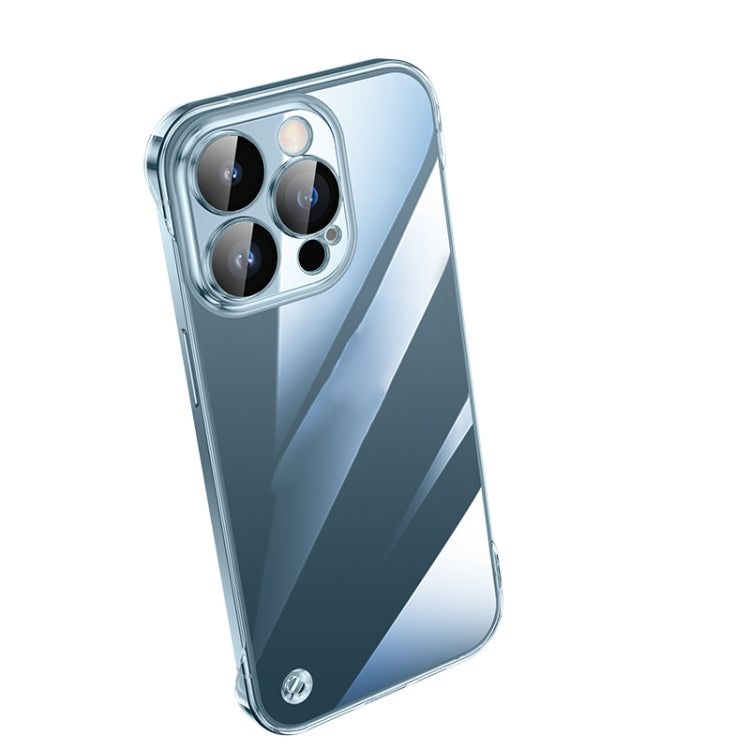 Electroplating Frameless Clear PC Phone Case, For iPhone 14, For iPhone 14 Plus, For iPhone 14 Pro
