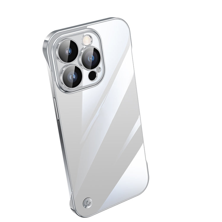 Electroplating Frameless Clear PC Phone Case, For iPhone 14, For iPhone 14 Plus, For iPhone 14 Pro