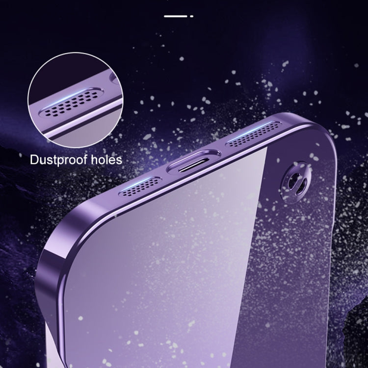 Electroplating Frameless Clear PC Phone Case, For iPhone 12 Pro Max