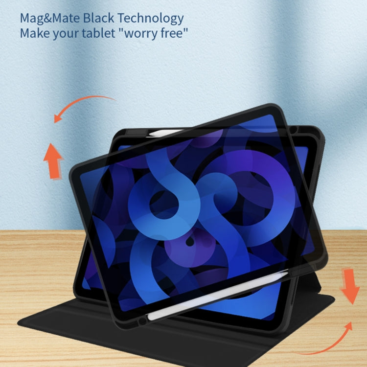 Acrylic 360 Degree Rotation Holder Tablet Leather Case, For iPad Pro 11 2022/2021 / Air5 2022/Air4 2020