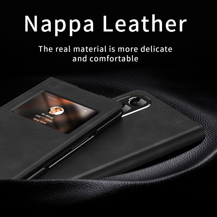 Mature Window View Flip Leather Phone Case, For Samsung Galaxy Z Fold2 5G