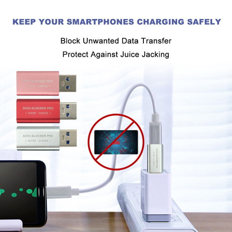 GE07 USB-C / Type-C Data Blocker Fast Charging Connector(Gold)