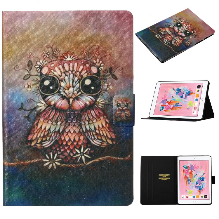 Coloured Drawing Pattern Horizontal Flip Leather Case with Holder & Card Slot & Sleep / Wake-up Function, For iPad Pro 11 (2020), For iPad mini 5 / 4 / 3 / 2 / 1, For iPad 10.2, For iPad Pro 10.5