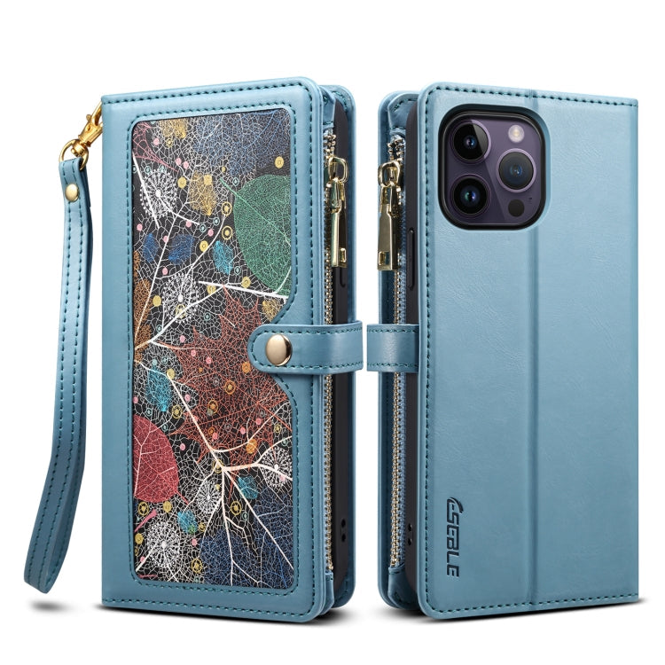 ESEBLE Star Series Lanyard Zipper Wallet RFID Leather Case, For iPhone 14 Pro Max, For iPhone 14 Pro, For iPhone 14, For iPhone 14 Plus, For iPhone 13 Pro Max, For iPhone 13 Pro, For iPhone 13, For iPhone 12 Pro Max