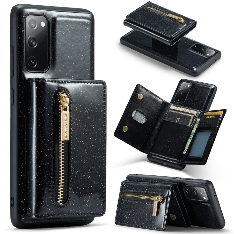 DG.MING M3 Series Glitter Powder Card Bag Leather Case, For Google Pixel 6, For Samsung Galaxy S20 FE, For iPhone 11 Pro, For Samsung Galaxy S21 5G, For iPhone 11 Pro Max, For Samsung Galaxy S21 Ultra 5G