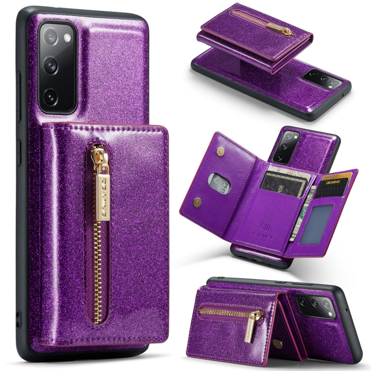 DG.MING M3 Series Glitter Powder Card Bag Leather Case, For Google Pixel 6, For Samsung Galaxy S20 FE, For iPhone 11 Pro, For Samsung Galaxy S21 5G, For iPhone 11 Pro Max, For Samsung Galaxy S21 Ultra 5G