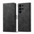 LC.IMEEKE Strong Magnetism Microfiber Leather Phone Case, For Samsung Galaxy S23 Ultra 5G