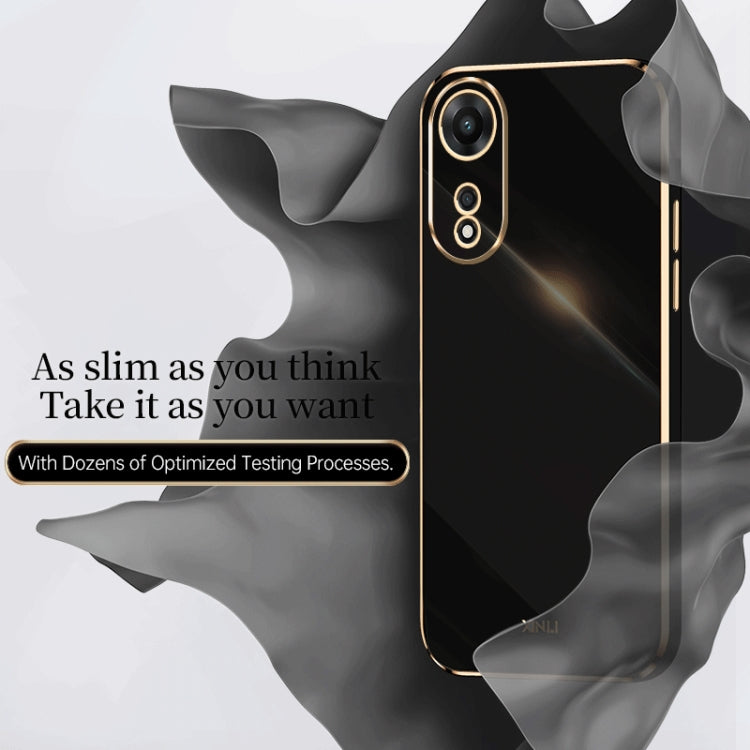 XINLI Straight Edge 6D Electroplate TPU Phone Case, For OPPO A1 Pro 5G, For Realme 10 4G, For Samsung Galaxy Note10+