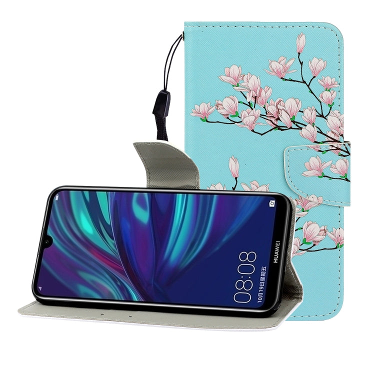 Colored Drawing Horizontal Flip Leather Case with Holder & Card Slot & Wallet, For  Huawei Honor 10i / 20i