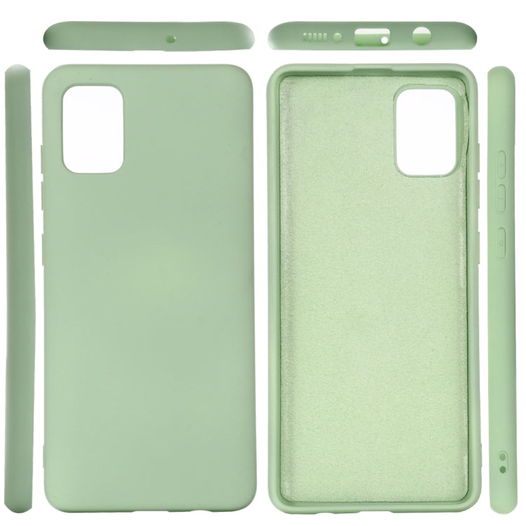 Solid Color Liquid Silicone Dropproof Full Coverage Protective Case, For Galaxy A31